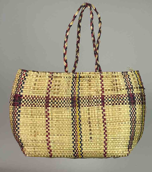 Large Swampgrass Straw Beach Handbag - Benin