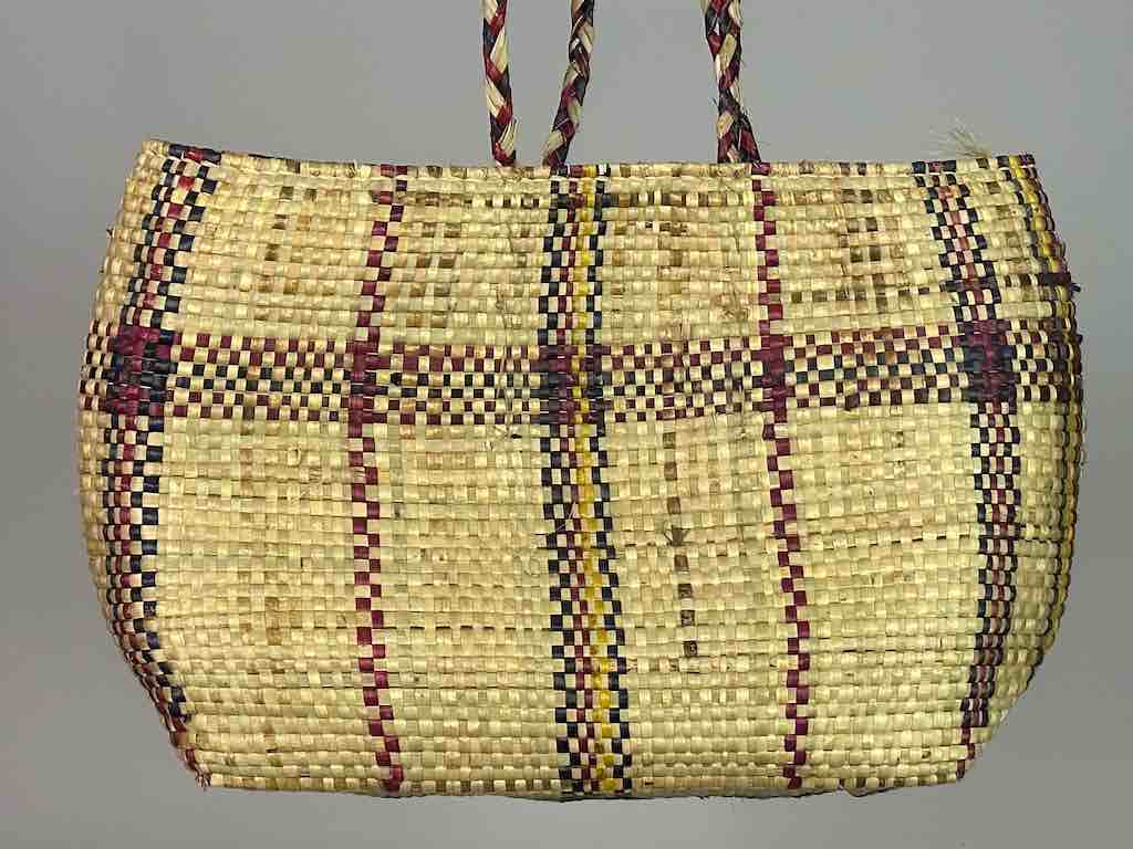 Large Swampgrass Straw Beach Handbag - Benin