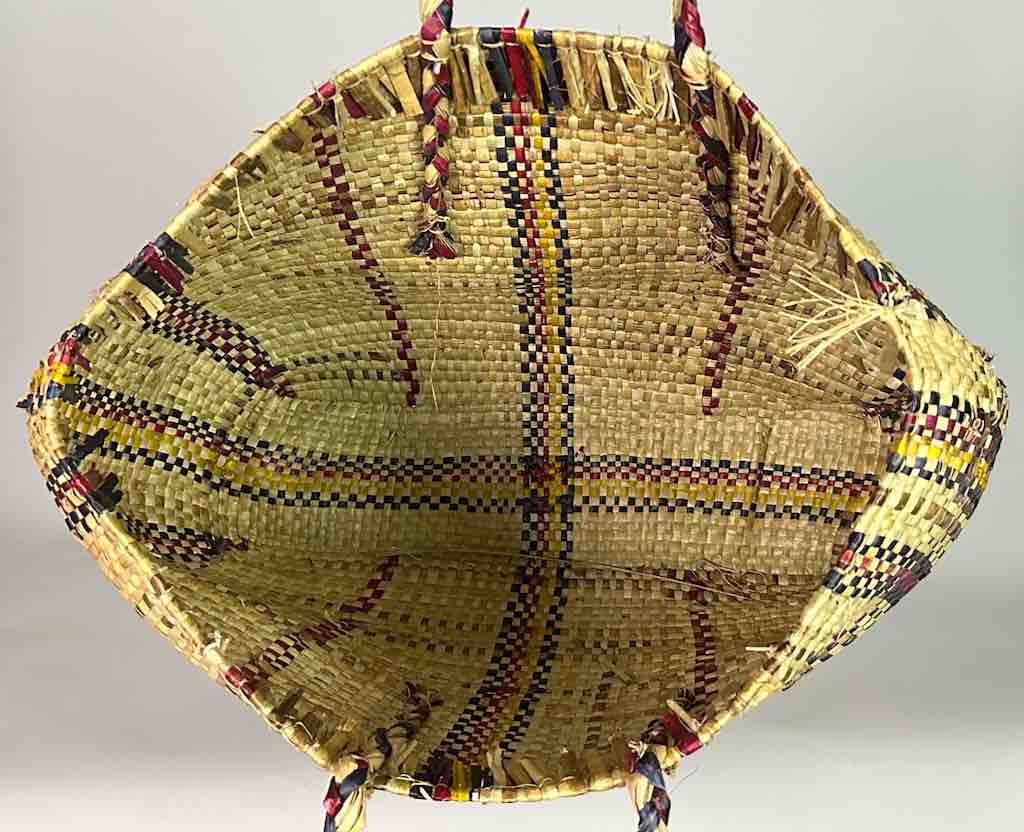 Large Swampgrass Straw Beach Handbag - Benin