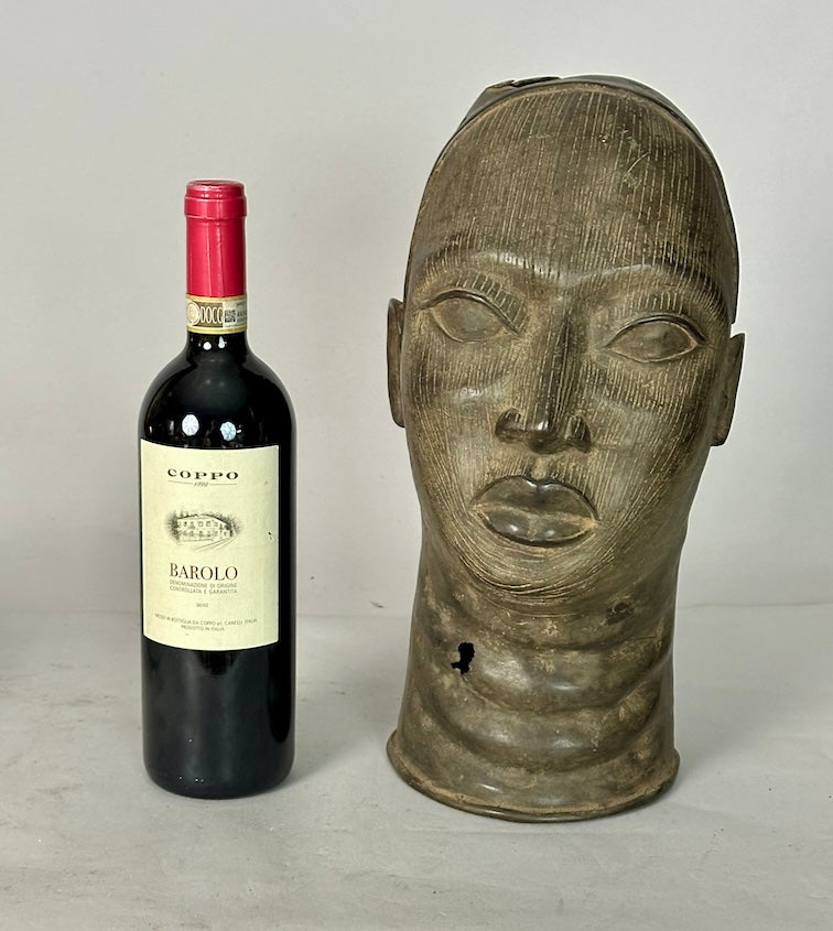 Yoruba Bronze Ife Head Figure - Nigeria