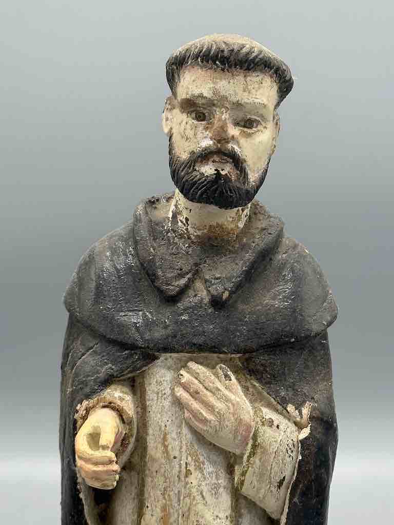 Small Antique Vietnamese Catholic Male Saint Dominic Figure