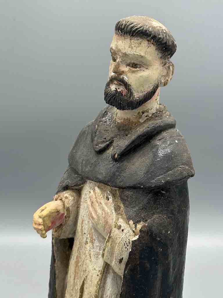 Small Antique Vietnamese Catholic Male Saint Dominic Figure