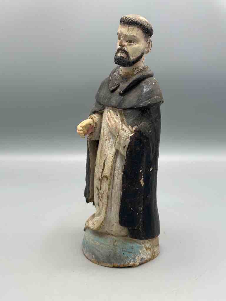 Small Antique Vietnamese Catholic Male Saint Dominic Figure