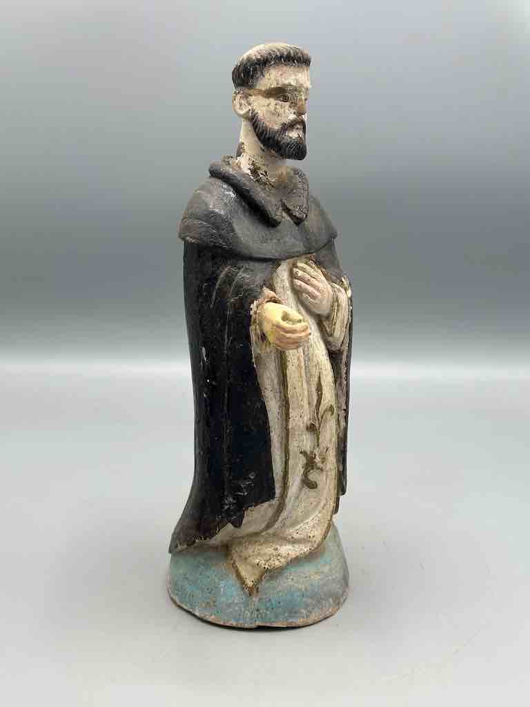 Small Antique Vietnamese Catholic Male Saint Dominic Figure