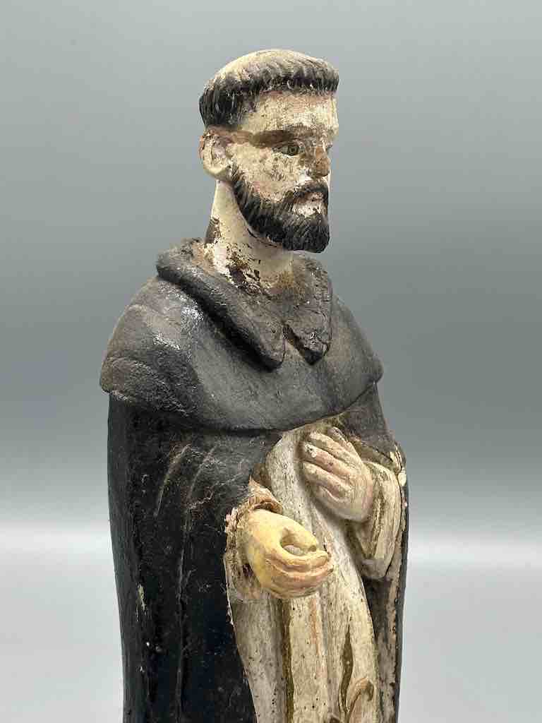 Small Antique Vietnamese Catholic Male Saint Dominic Figure