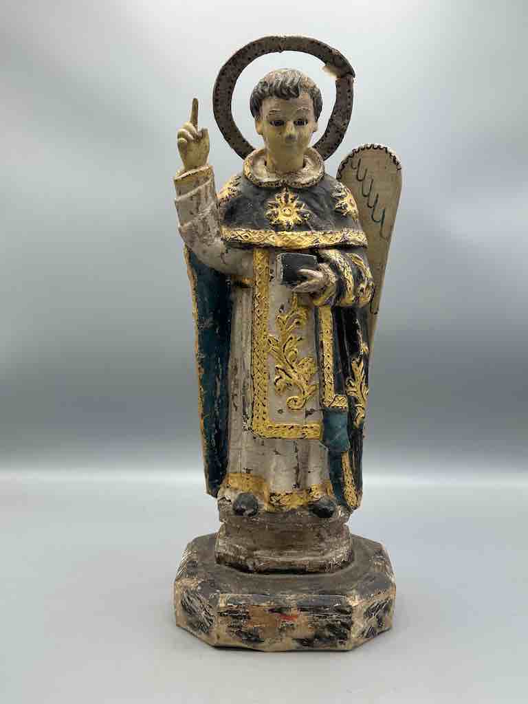 Antique Vietnamese Catholic Male Saint Figure Angel