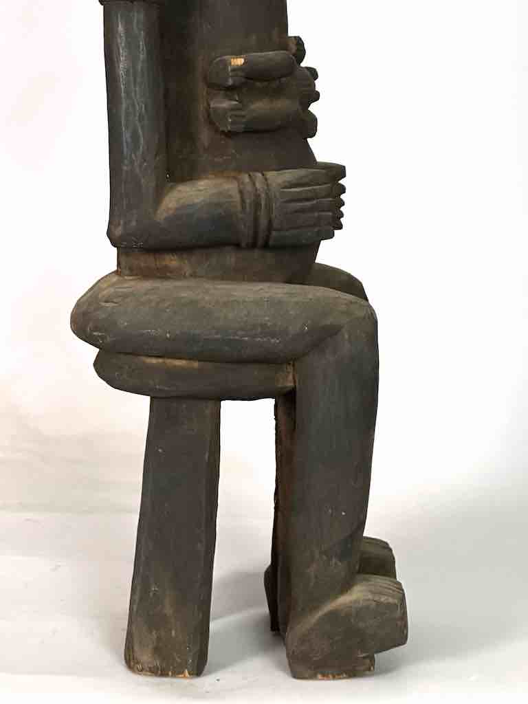 Senufo Mother and Child Spirit Statue | 29"