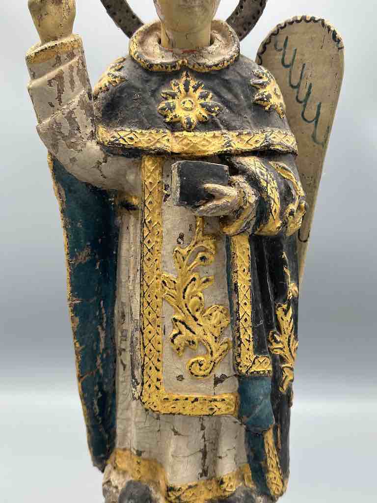 Antique Vietnamese Catholic Male Saint Figure Angel