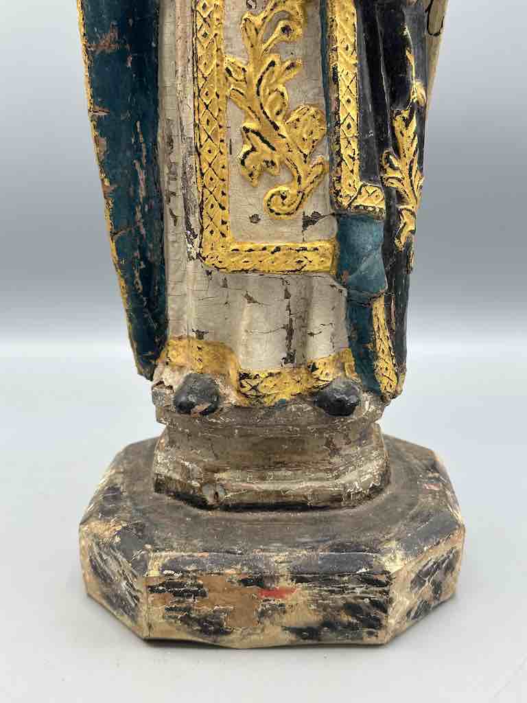 Antique Vietnamese Catholic Male Saint Figure Angel