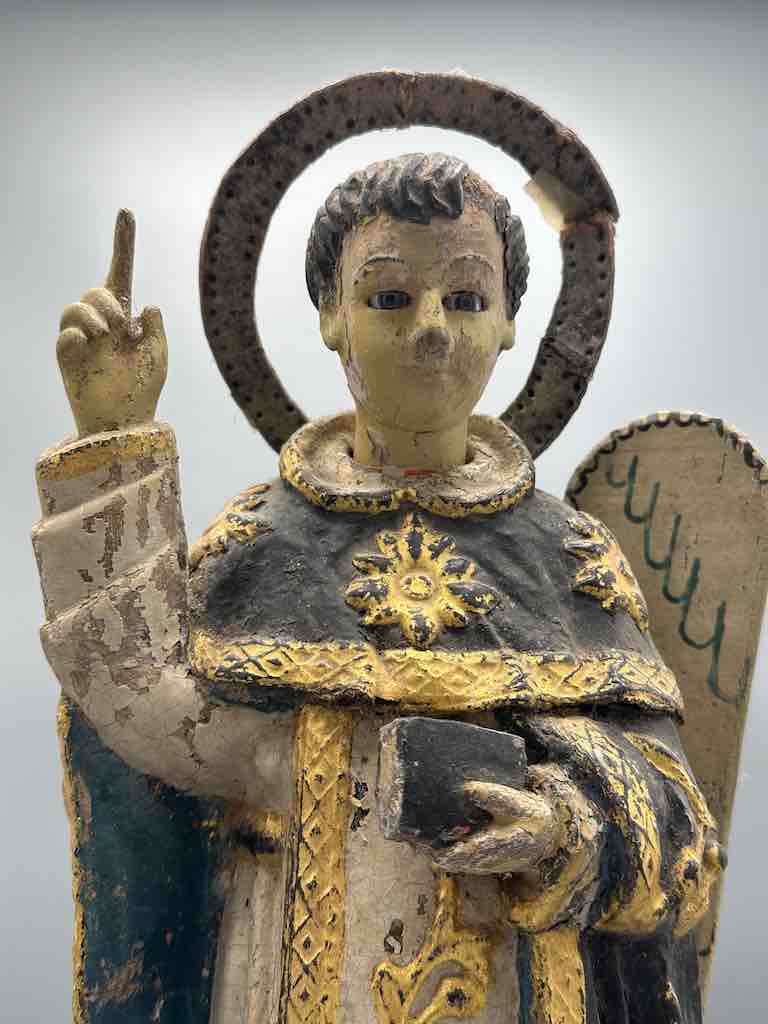 Antique Vietnamese Catholic Male Saint Figure Angel