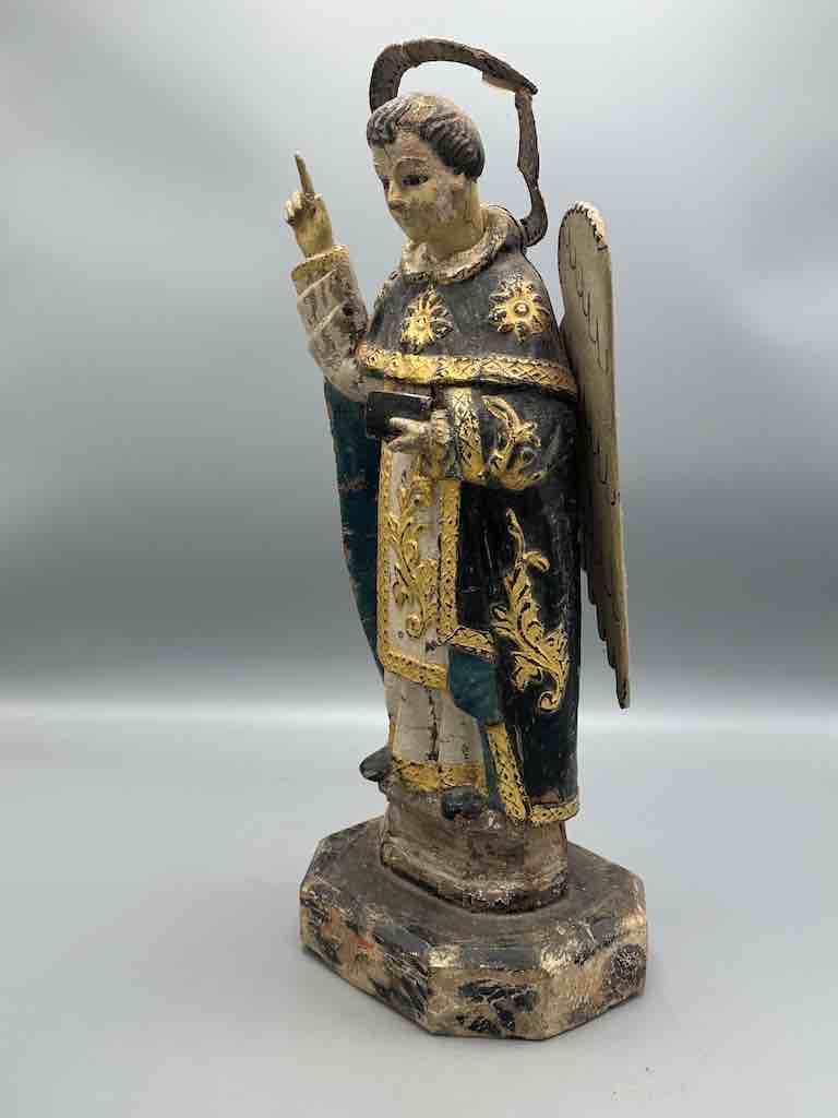 Antique Vietnamese Catholic Male Saint Figure Angel