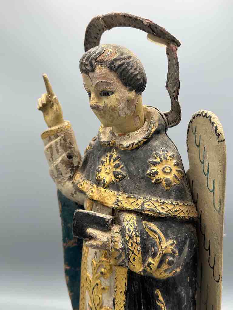 Antique Vietnamese Catholic Male Saint Figure Angel