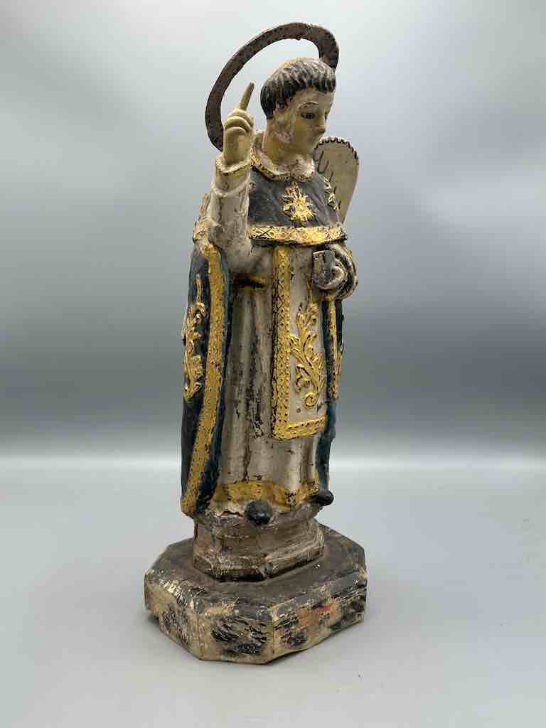 Antique Vietnamese Catholic Male Saint Figure Angel