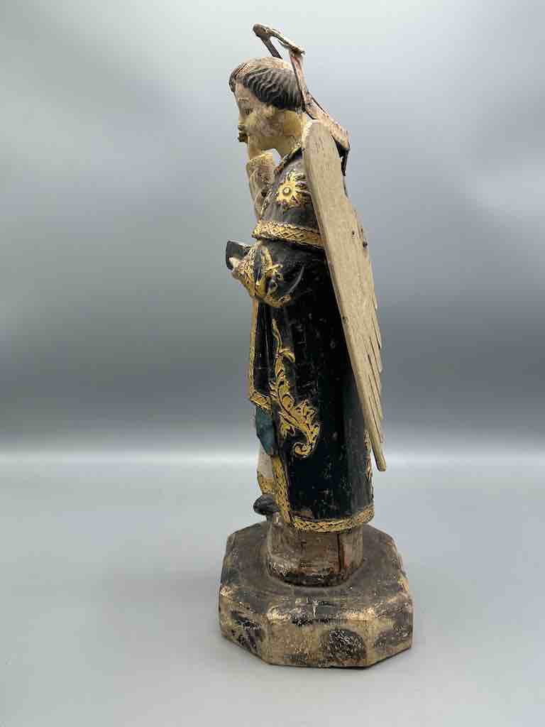 Antique Vietnamese Catholic Male Saint Figure Angel