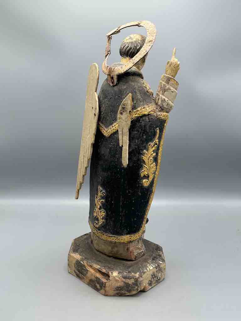 Antique Vietnamese Catholic Male Saint Figure Angel