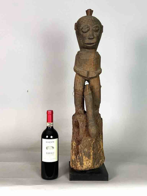 Vintage Fon Male Articulated Penis Fertility Fetish Statue | 29" - Benin