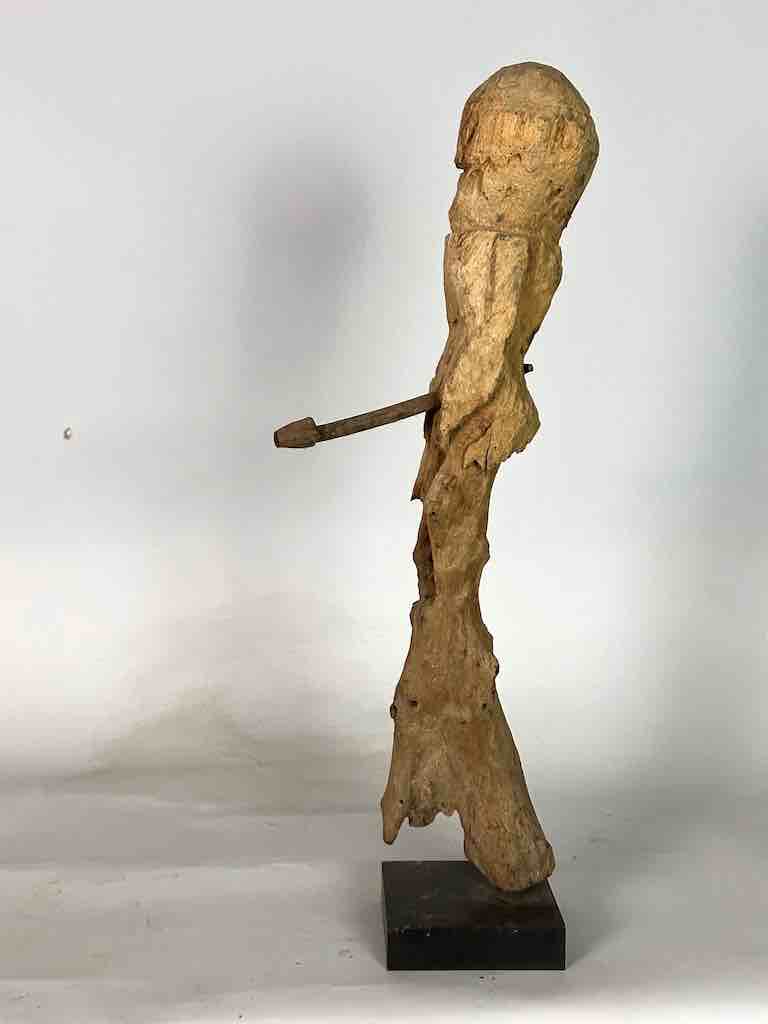 Vintage Fon Male Iron Penis Fertility Fetish Statue | 26" - Benin