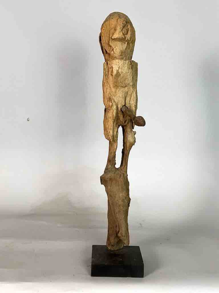 Vintage Fon Male Iron Penis Fertility Fetish Statue | 26" - Benin