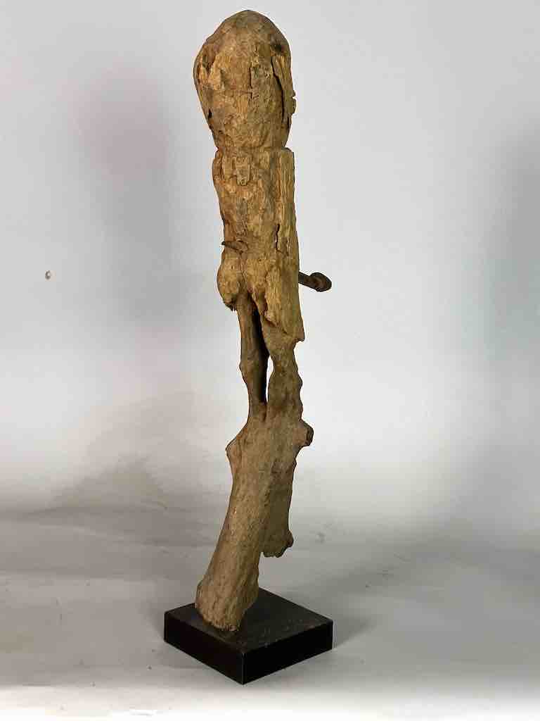 Vintage Fon Male Iron Penis Fertility Fetish Statue | 26" - Benin