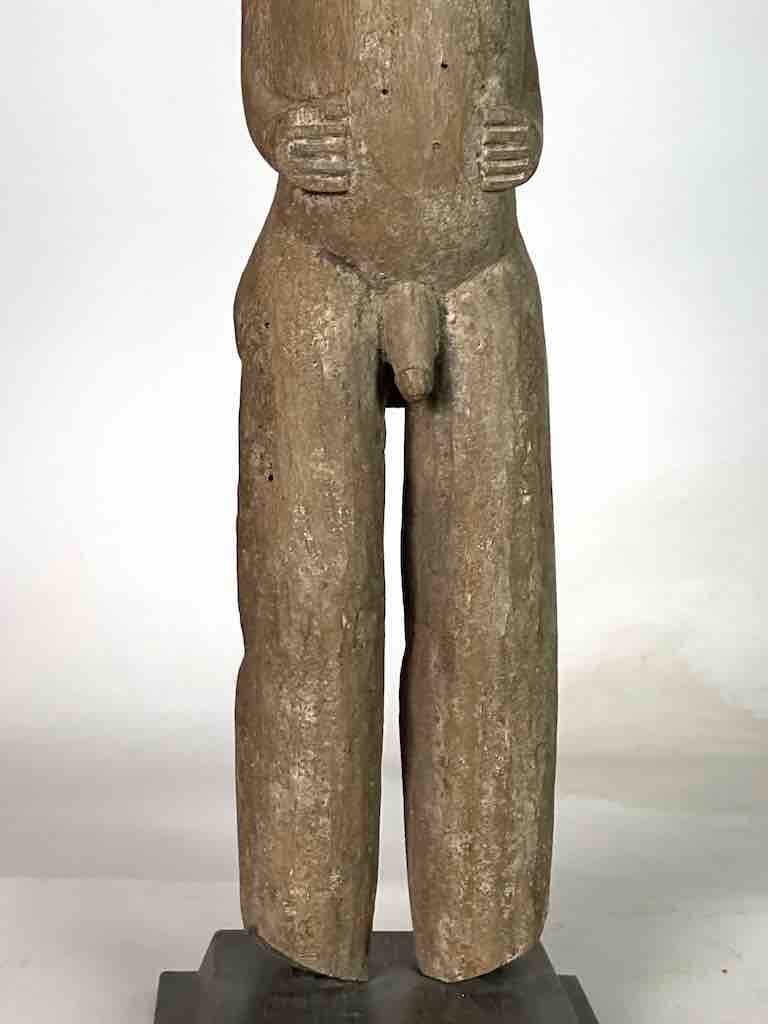 Tall Vintage Afo Male Ancestor Spirit Statue | 29" - Nigeria