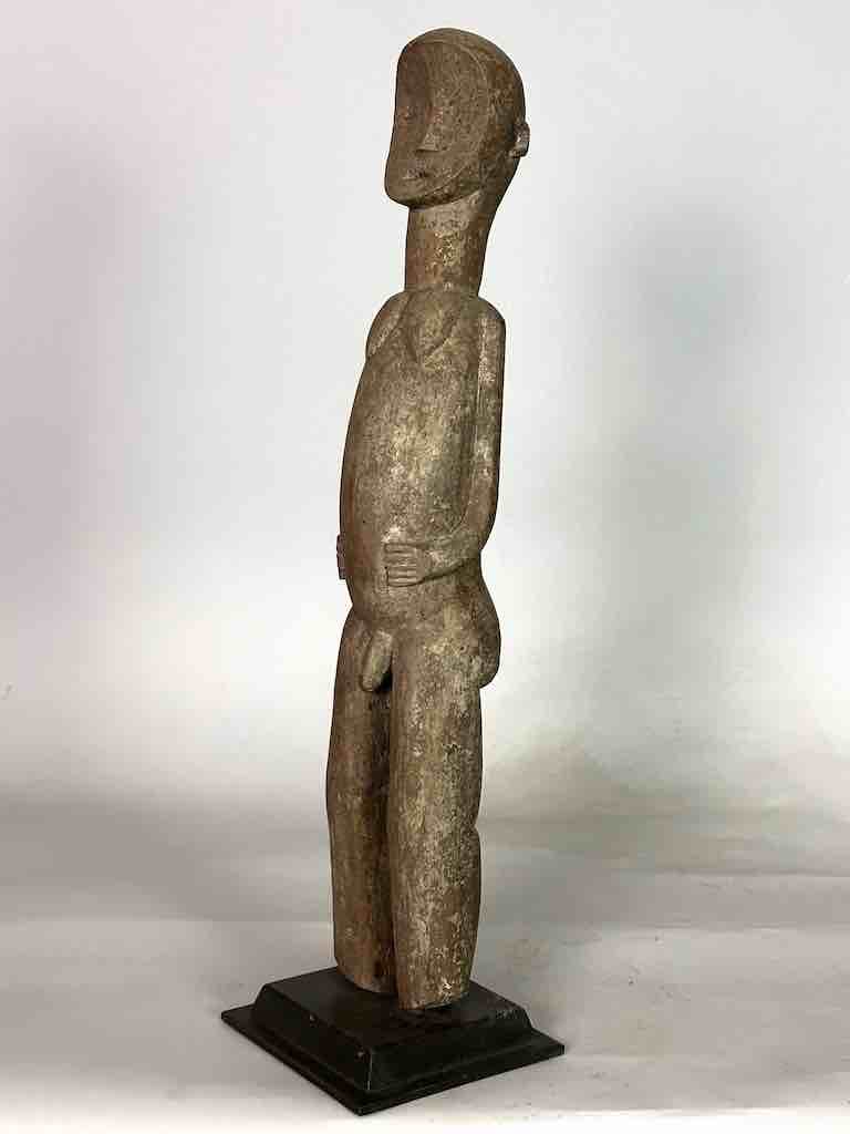 Tall Vintage Afo Male Ancestor Spirit Statue | 29" - Nigeria