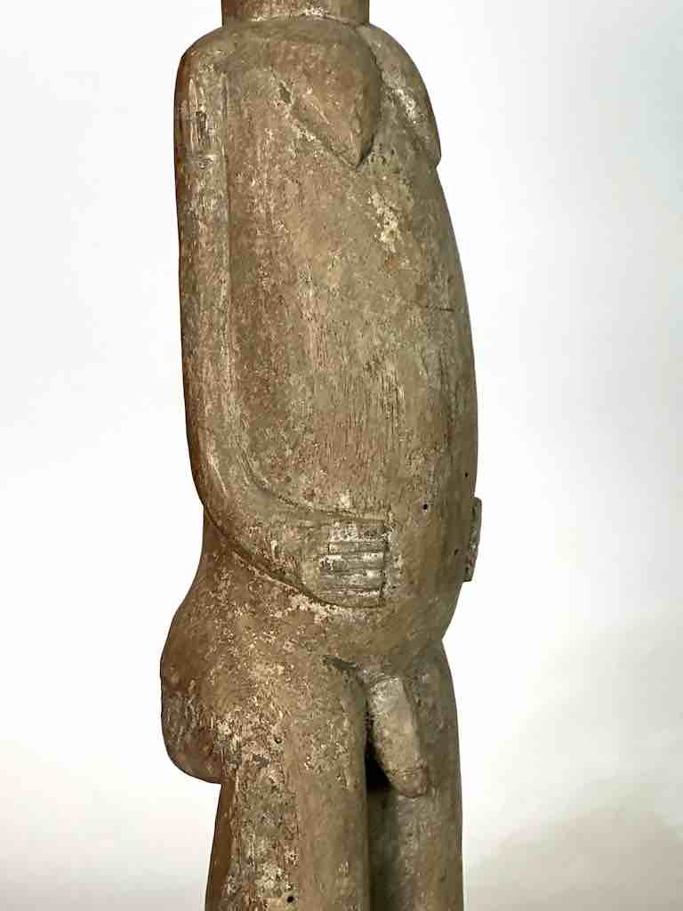 Tall Vintage Afo Male Ancestor Spirit Statue | 29" - Nigeria