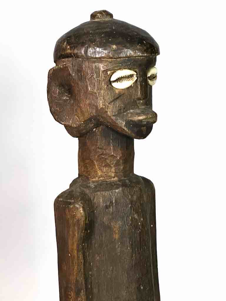 Vintage Jukun Male Fertility Figure with Exaggerated Genitalia - Nigeria