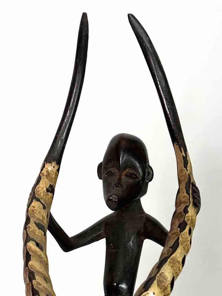 Guro Antelope and Man Ritual African Headdress - Ivory Coast