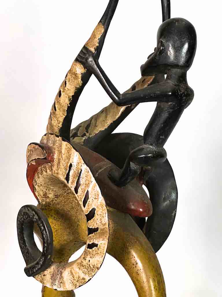 Guro Antelope and Man Ritual African Headdress - Ivory Coast