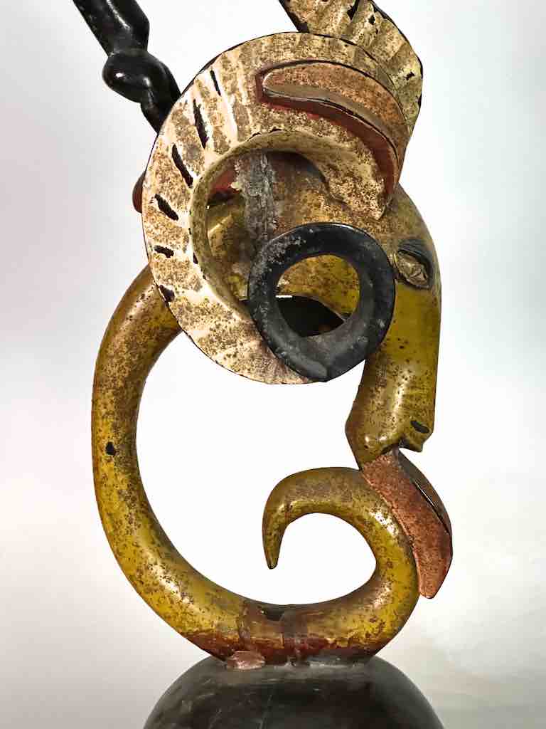 Guro Antelope and Man Ritual African Headdress - Ivory Coast