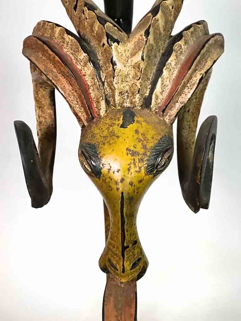 Guro Antelope and Man Ritual African Headdress - Ivory Coast