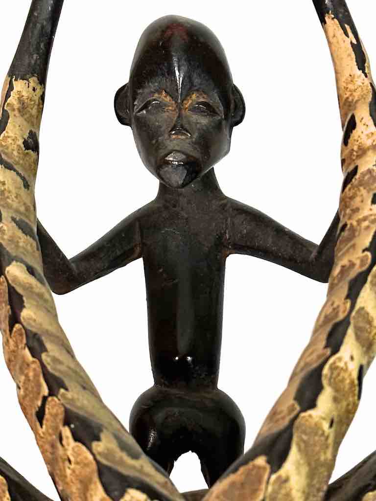 Guro Antelope and Man Ritual African Headdress - Ivory Coast