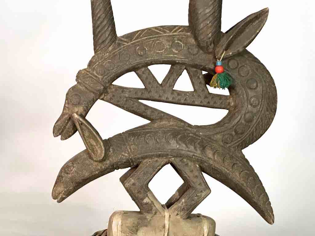 Extraordinary Bamana "Chiawara" Sogununkhun Fertility Headdress Pair Statues