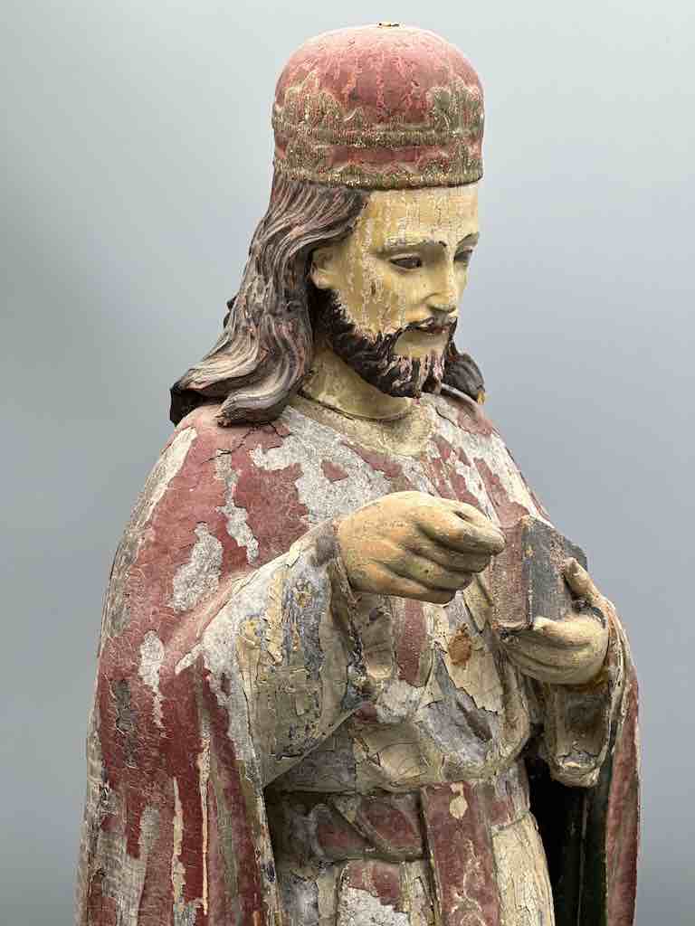Antique Vietnamese Catholic Male Saint Figure