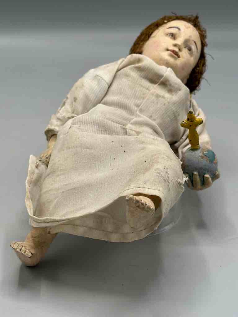 Antique Vietnamese Catholic Baby Jesus Saint Figure