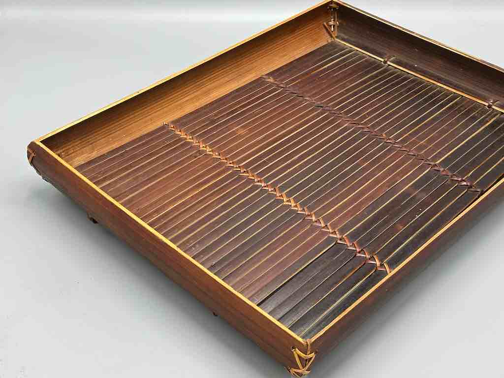 4-Sided Deep Large Bamboo Serving Tray - Viet Nam
