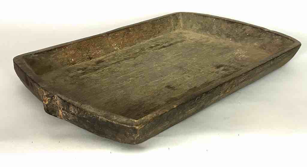 Vintage Fipa Rectangular Wooden Tray Sculpture - Tanzania