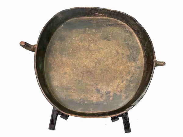 Vintage Fipa Large Oval Wooden Tray Sculpture - Tanzania