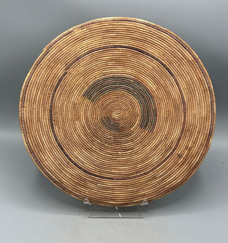 Best Most Finely Woven Flat Disk Fulani Basket - Mali - Niger Bend