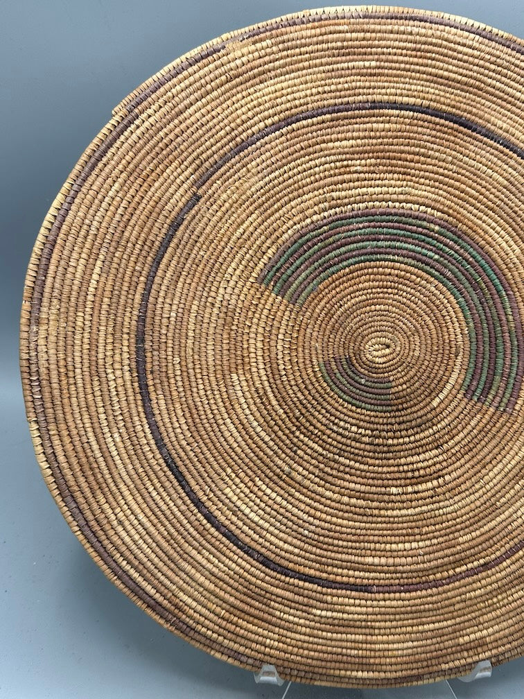 Best Most Finely Woven Flat Disk Fulani Basket - Mali - Niger Bend