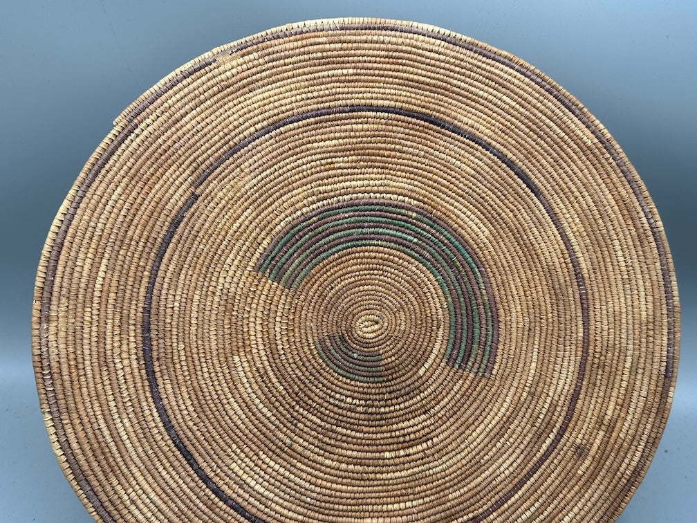 Best Most Finely Woven Flat Disk Fulani Basket - Mali - Niger Bend