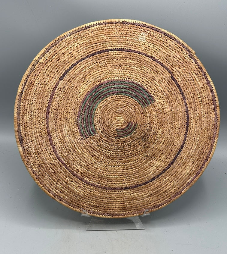 Best Most Finely Woven Flat Disk Fulani Basket - Mali - Niger Bend