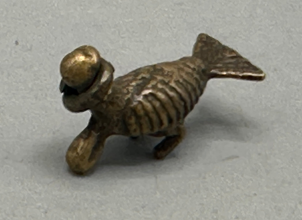 Small Vintage African Baule Brass Bird Gold Weights - Ivory Coast