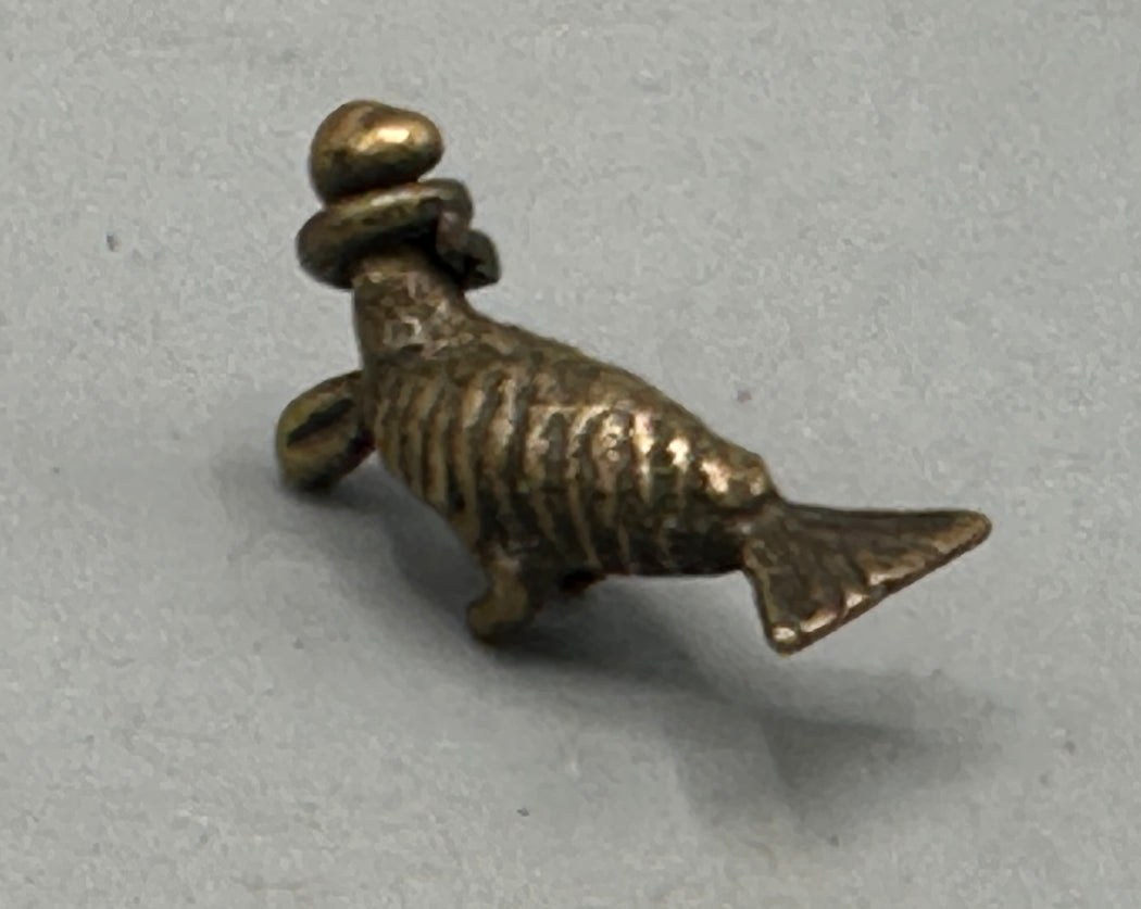 Small Vintage African Baule Brass Bird Gold Weights - Ivory Coast