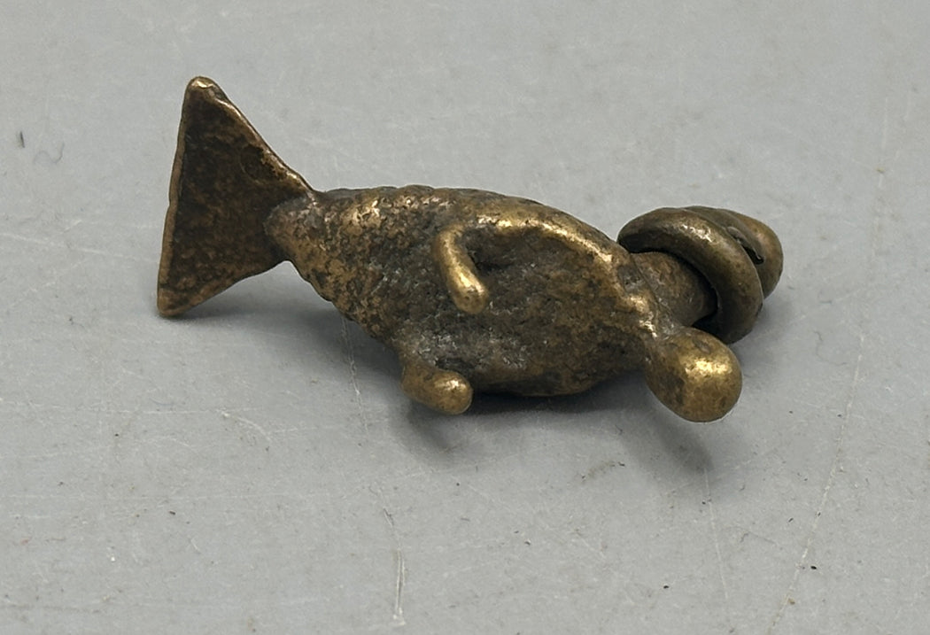 Small Vintage African Baule Brass Bird Gold Weights - Ivory Coast