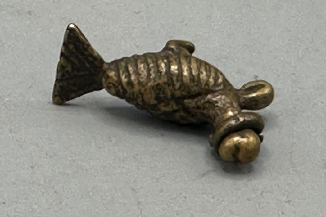 Small Vintage African Baule Brass Bird Gold Weights - Ivory Coast