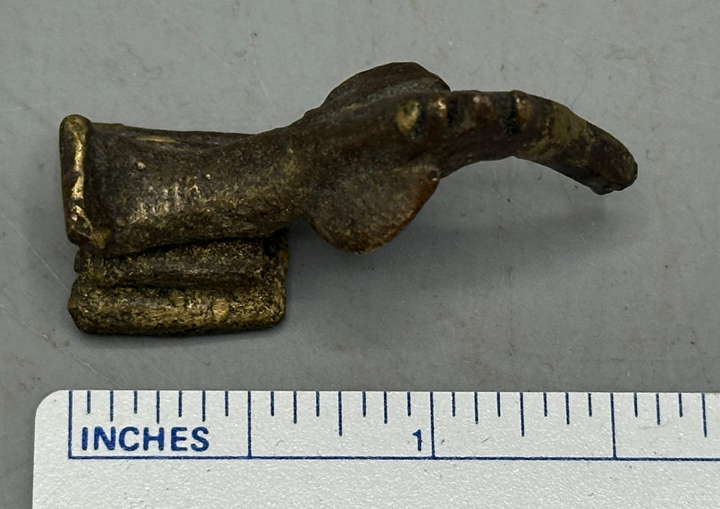 Small Vintage African Baule Brass Bird Gold Weights - Ivory Coast