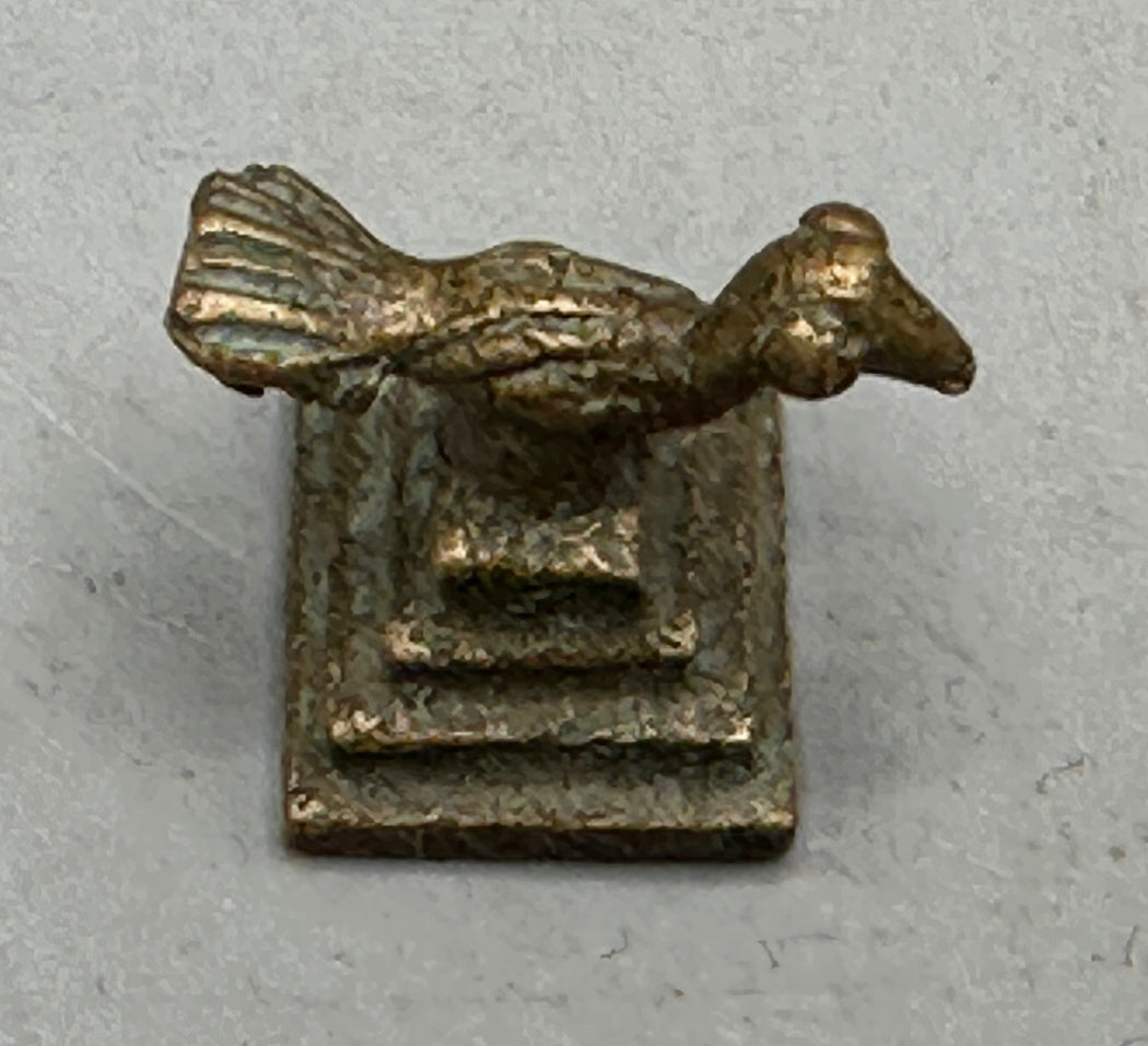 Small Vintage African Baule Brass Bird Gold Weights - Ivory Coast