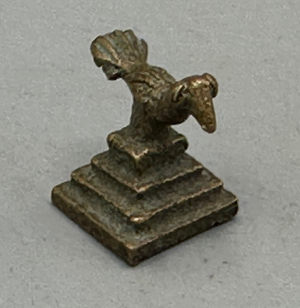 Small Vintage African Baule Brass Bird Gold Weights - Ivory Coast