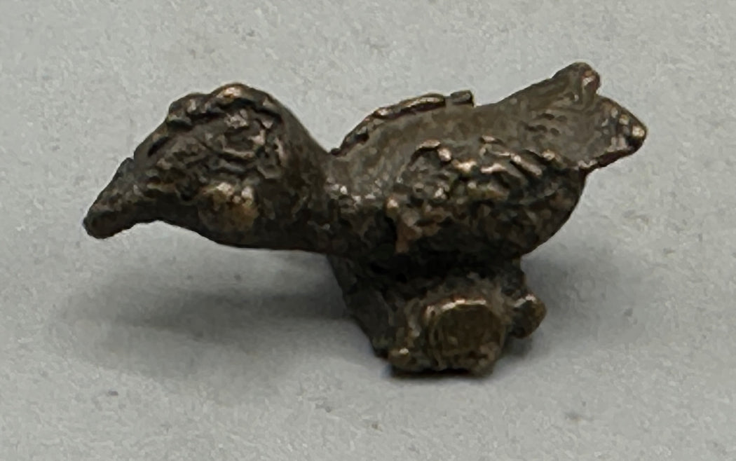 Small Vintage African Baule Brass Bird Gold Weights - Ivory Coast